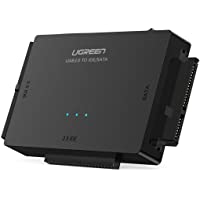 UGREEN USB 3.0 a IDE y SATA Adaptador para 2-5 y 3-5 Disco Duro IDE SATA Lector HDD SDD- 10 TB MAX- Plug Play para…